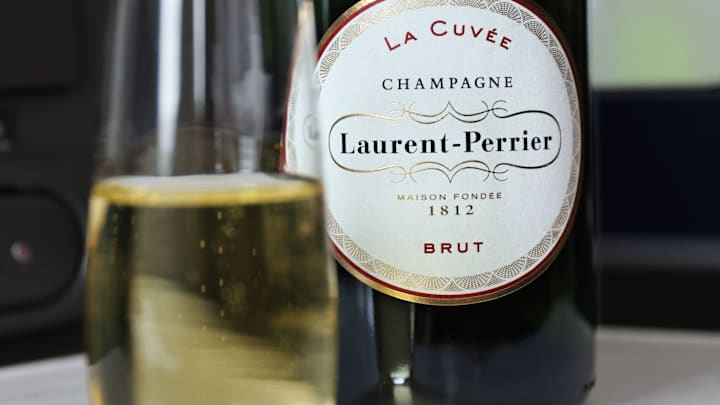 Champagne Laurent-Perrier La Cuvée Brut NV served in United Polaris class