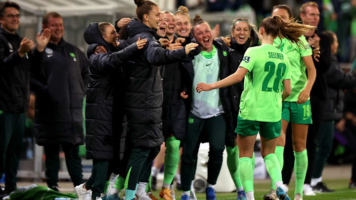 Tabea Sellner rannte nach ihrem Tor zur Ersatzbank. 