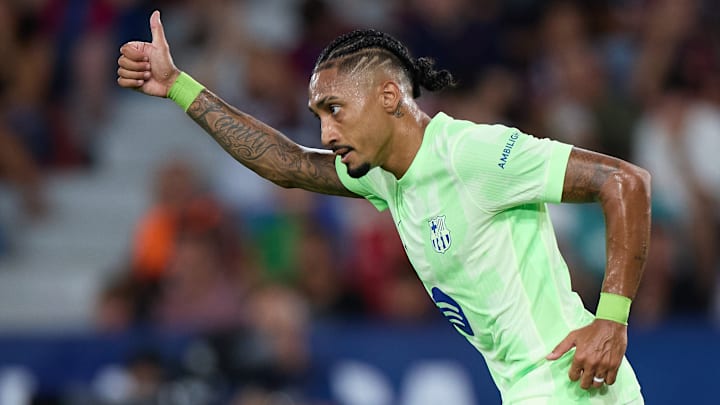 Raphinha est le joueur le mieux noté de Barcelone sur FC 26