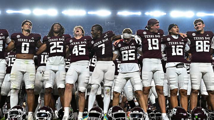 Sep 5, 2026; College Station, Texas, USA; Texas A&M Aggies celebrate the win over Missouri State Bears at Kyle Field. Mandatory Credit: Maria Lysaker-Imagn Images Sep 5, 2026; College Station, Texas, USA; Texas A&M Aggies celebrate the win over Missouri State Bears at Kyle Field. Mandatory Credit: Maria Lysaker-Imagn Images