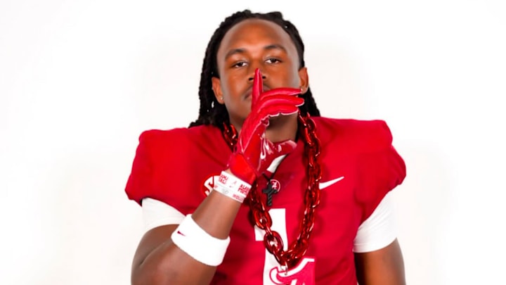 2026 3-Star LB Zay Hall during his official visit to Tuscaloosa.