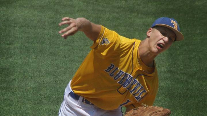 Martensdale-St. Marys junior Isaac Gavin throws a pitch against Remsen St. Mary's. Remsen St. Mary's beat Martensdale-St. Marys 4-2 in the Class 1A state quarterfinals on July 27 at Principal Park in Des Moines.
Sp Mstm Baseball 02 Martensdale-St. Marys junior Isaac Gavin throws a pitch against Remsen St. Mary's. Remsen St. Mary's beat Martensdale-St. Marys 4-2 in the Class 1A state quarterfinals on July 27 at Principal Park in Des Moines.
Sp Mstm Baseball 02