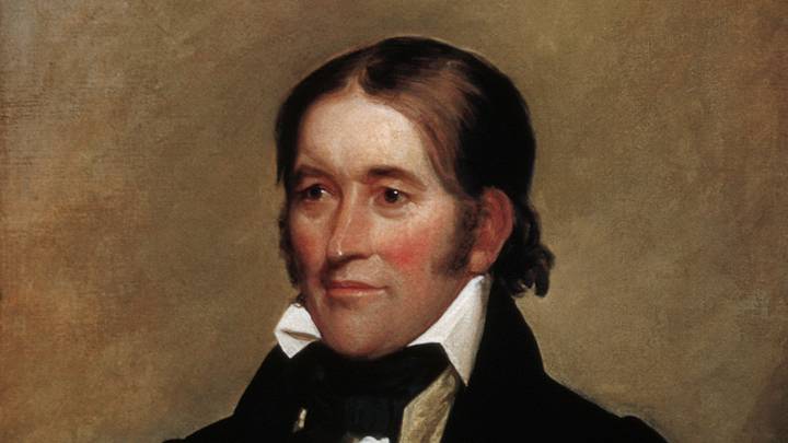 Painting of David Crockett by John Neagle