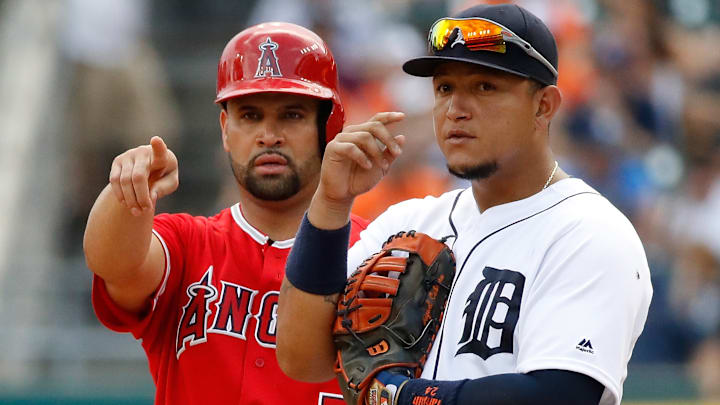 Albert Pujols tiene mejores números en playoffs que Miguel Cabrera