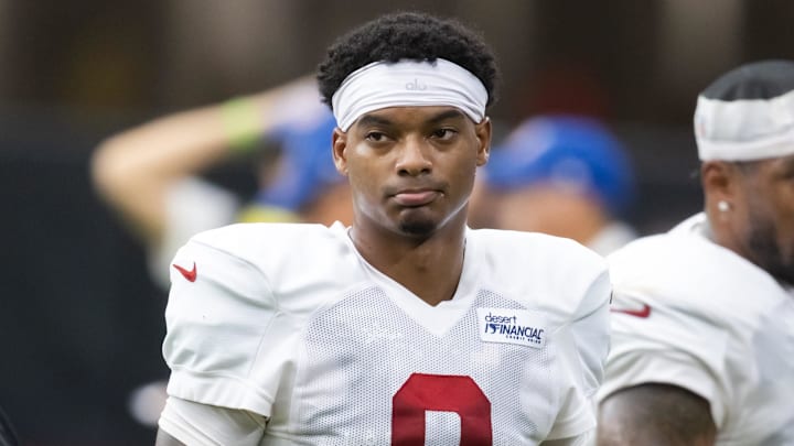 Aug 2, 2025; Glendale, AZ, USA; Arizona Cardinals cornerback Will Johnson (0) during the Red and White practice in training camp at State Farm Stadium. Mandatory Credit: Mark J. Rebilas-Imagn Images Aug 2, 2025; Glendale, AZ, USA; Arizona Cardinals cornerback Will Johnson (0) during the Red and White practice in training camp at State Farm Stadium. Mandatory Credit: Mark J. Rebilas-Imagn Images