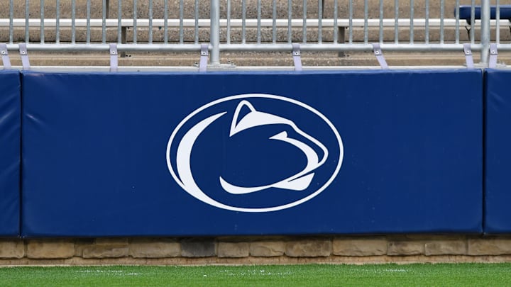 A general view of the Penn State Nittany Lions logo. A general view of the Penn State Nittany Lions logo.