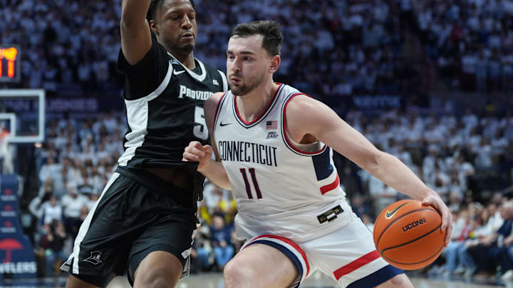 UConn is a road favorite against Creighton on Saturday night.