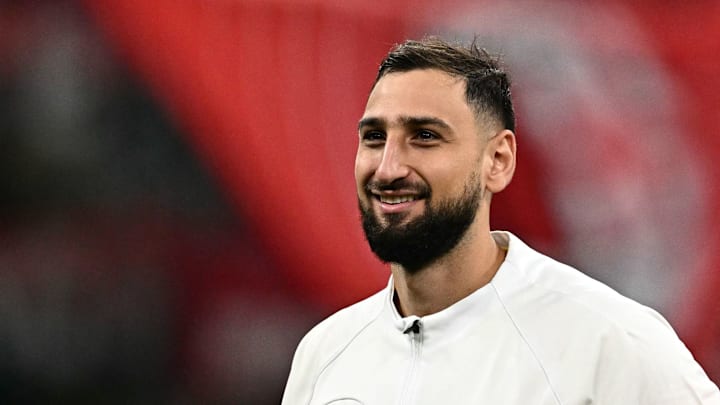 Gianluigi Donnarumma a pu admirer le tifo de l'AC Milan