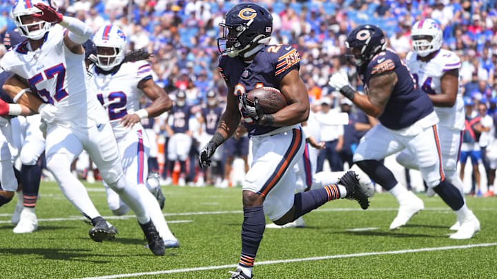 Khalil Herbert is named as a player the Bears are getting trade inquiries about but dealing him lacks logic. Khalil Herbert is named as a player the Bears are getting trade inquiries about but dealing him lacks logic.