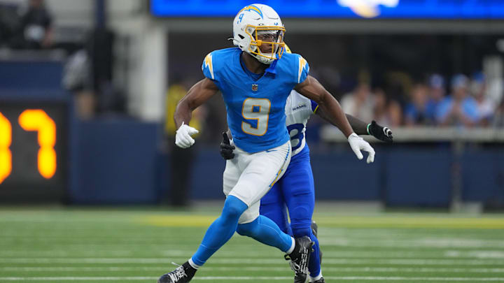  Los Angeles Chargers wide receiver Tre Harris.