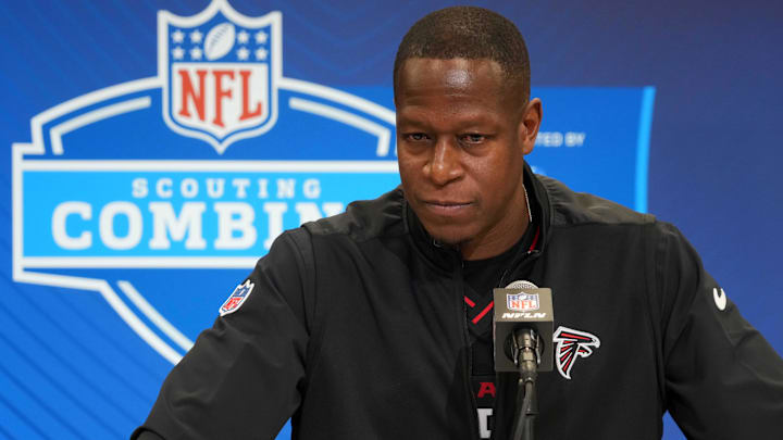 Atlanta Falcons coach Raheem Morris has been busy during the 2025 NFL pre-draft process.
