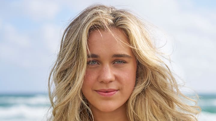 Ali Truwit was photographed by Ben Horton at The Boca Raton. Swimsuit by SELIA RICHWOOD.