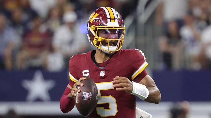 Washington Commanders quarterback Jayden Daniels.