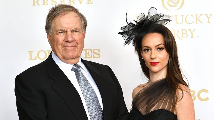 North Carolina Tar Heels coach Bill Belichick and his girlfriend, Jordon Hudson on the Kentucky Derby red carpet.