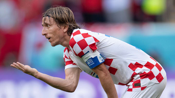 El jugador Luka Modrić. El jugador Luka Modrić.