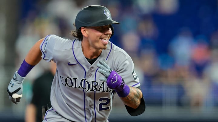 Colorado Rockies right fielder Jordan Beck.