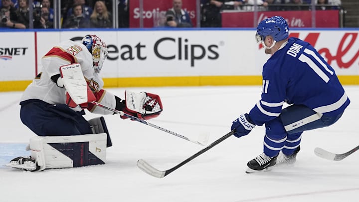 The Panthers are road favorites against the Maple Leafs on Wednesday night.