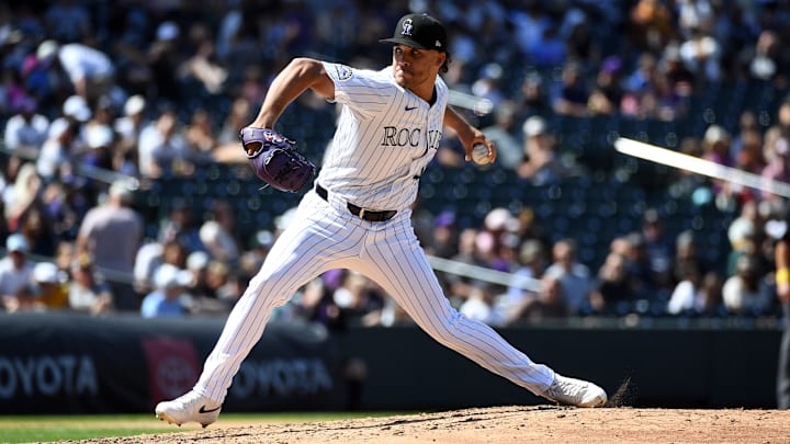 Colorado Rockies pitcher Luis Peralta
