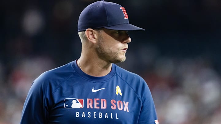 Boston Red Sox pitching coach Andrew Bailey.