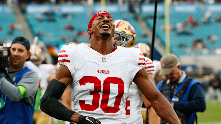 San Francisco 49ers safety George Odum (30)