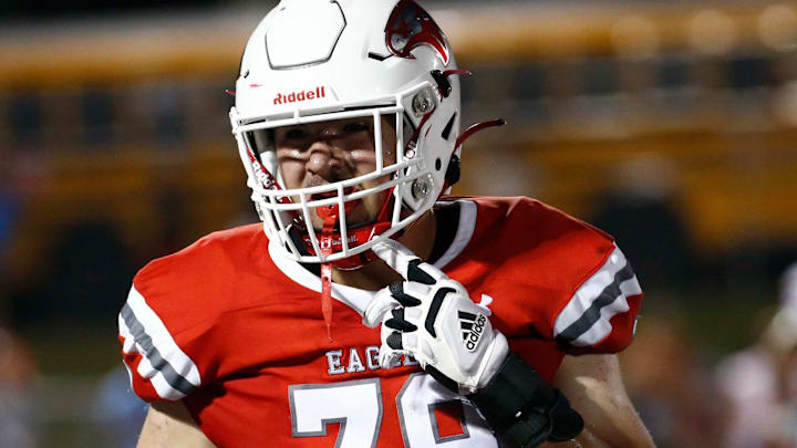 Nixa's Jackson Cantwell seen here against Webb City on August 25, 2023.