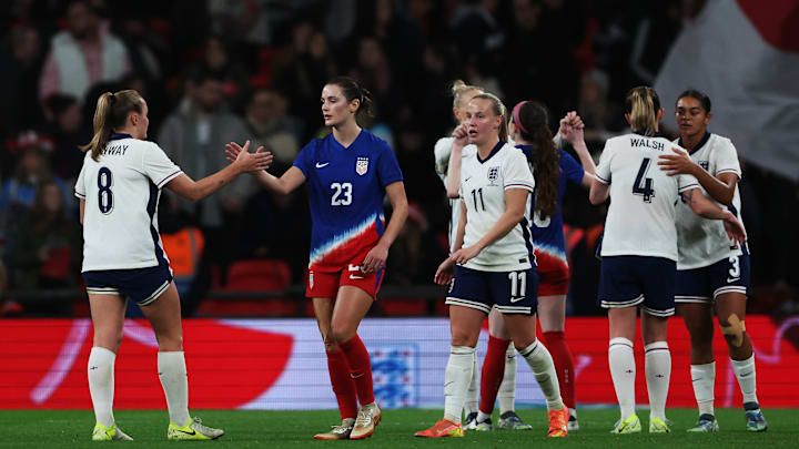 England drew 0-0 with the USWNT over the weekend England drew 0-0 with the USWNT over the weekend