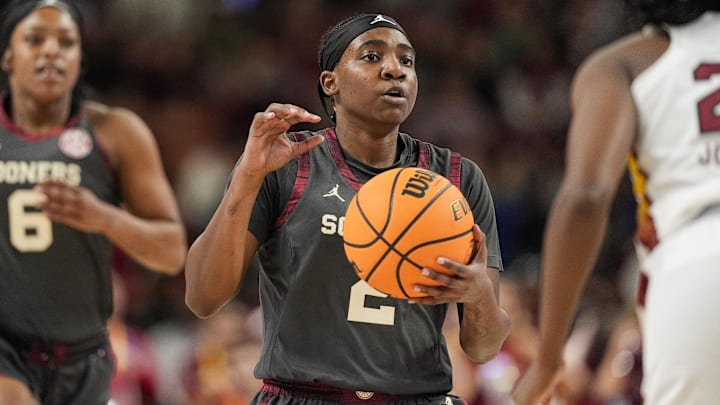 Oklahoma Sooners guard Reyna Scott Oklahoma Sooners guard Reyna Scott