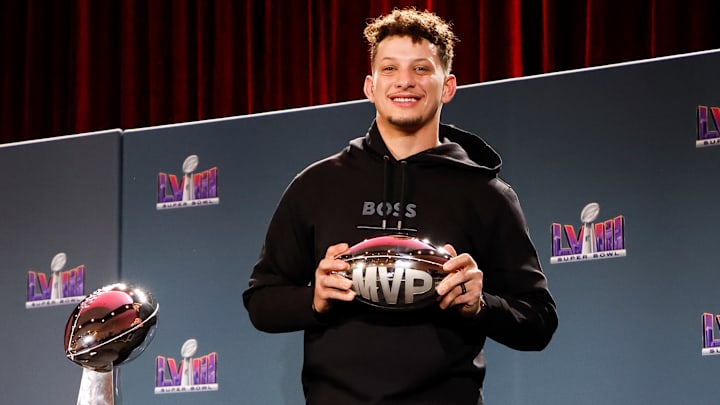 Patrick Mahomes, una de las veces que ganó el MVP del Super Bowl de la NFL