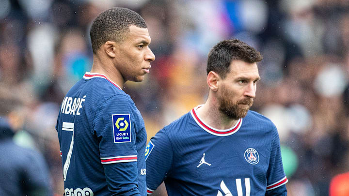 Kylian Mbappé y Lionel Messi