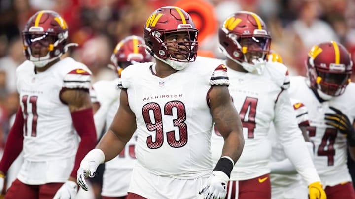 Commanders defensive tackle Jonathan Allen suffered a torn pectoral in October.
