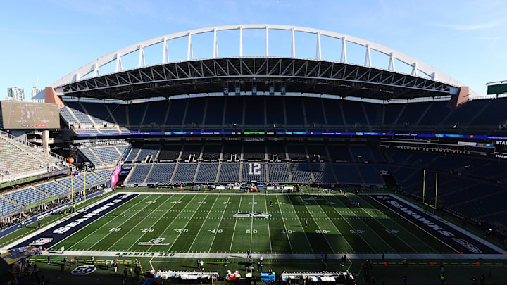 Jan 25, 2026; Seattle, WA, USA; General view before the 2026 NFC Championship Game between the Seattle Seahawks and the Los Angeles Rams at Lumen Field. Mandatory Credit: Kevin Ng-Imagn Images