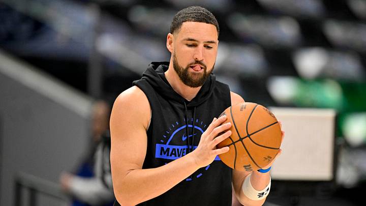 Apr 3, 2026; Dallas, Texas, USA; Dallas Mavericks guard Klay Thompson (31) warms up before the game between the Dallas Mavericks and the Orlando Magic at the American Airlines Center. Mandatory Credit: Jerome Miron-Imagn Images Apr 3, 2026; Dallas, Texas, USA; Dallas Mavericks guard Klay Thompson (31) warms up before the game between the Dallas Mavericks and the Orlando Magic at the American Airlines Center. Mandatory Credit: Jerome Miron-Imagn Images
