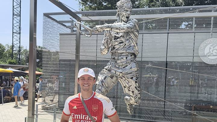 Samuel Spencer at Roland-Garros.