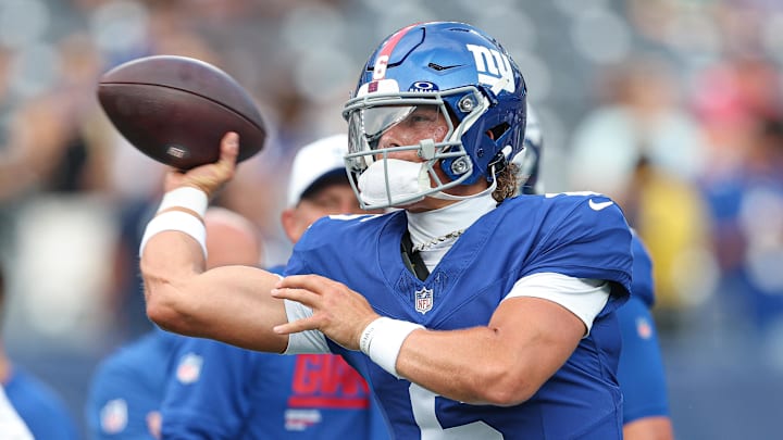 Jaxson Dart put on a show for the Giants on Sunday.