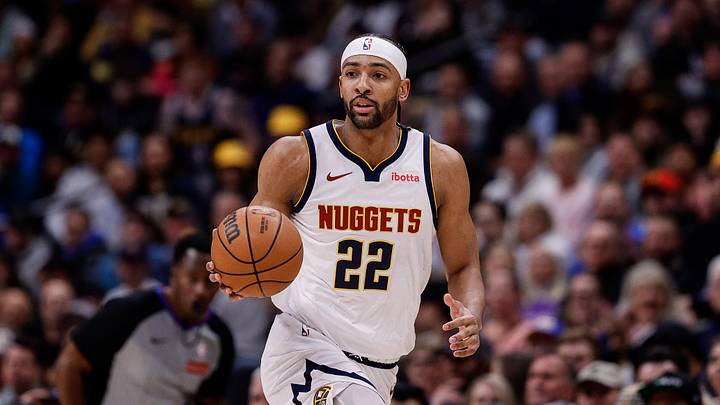 Feb 10, 2025; Denver, Colorado, USA; Denver Nuggets forward Zeke Nnaji (22) dribbles the ball up court in the third quarter against the Portland Trail Blazers at Ball Arena. Feb 10, 2025; Denver, Colorado, USA; Denver Nuggets forward Zeke Nnaji (22) dribbles the ball up court in the third quarter against the Portland Trail Blazers at Ball Arena.