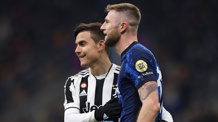 Paulo Dybala e Milan Skriniar