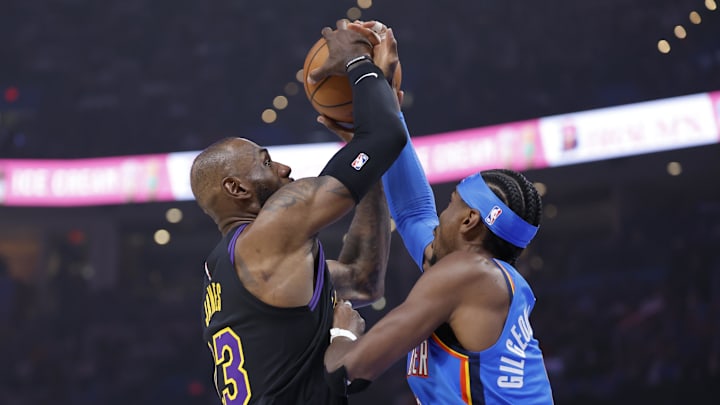 Shai Gilgeous-Alexander and the Thunder are huge favorites in Game 1 against the Lakers.