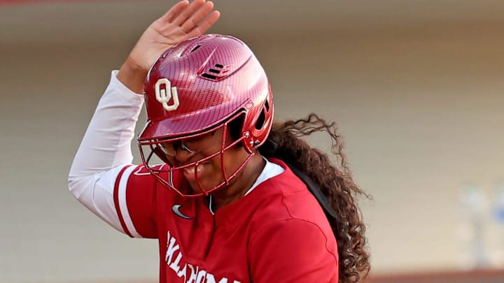 Oklahoma first baseman Cydney Sanders 