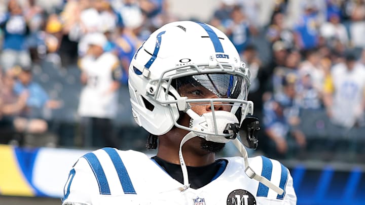 Adonai Mitchell of the Indianapolis Colts
