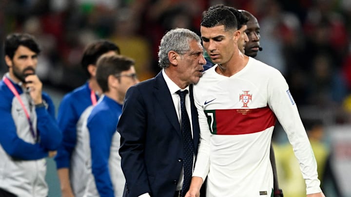 Cristiano Ronaldo no le puso buena cara a Fernando Santos cuando éste le sustituyó en el partido ante Corea, del Mundial de Qatar