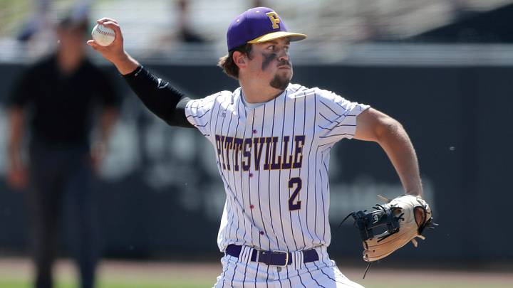 Pittsville High School's Dawson Luther (2) makes a throw versus Johnson Creek during a WIAA Division 4 state semifinal on June 17, 2025. Wm. Glasheen USA TODAY NETWORK-Wisconsin Pittsville High School's Dawson Luther (2) makes a throw versus Johnson Creek during a WIAA Division 4 state semifinal on June 17, 2025. Wm. Glasheen USA TODAY NETWORK-Wisconsin
