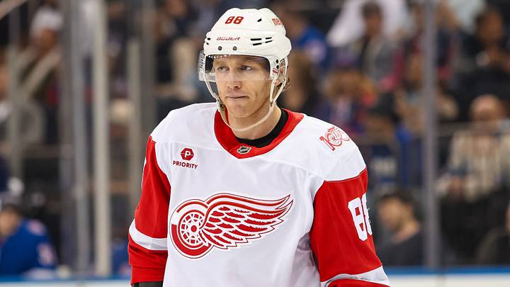 Apr 4, 2026; New York, New York, USA; Detroit Red Wings right wing Patrick Kane (88) skates against the New York Rangers during the first period at Madison Square Garden. Mandatory Credit: Danny Wild-Imagn Images Apr 4, 2026; New York, New York, USA; Detroit Red Wings right wing Patrick Kane (88) skates against the New York Rangers during the first period at Madison Square Garden. Mandatory Credit: Danny Wild-Imagn Images