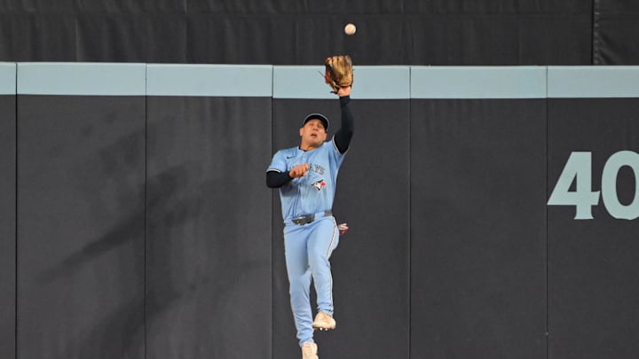Toronto Blue Jays center fielder Daulton Varsho continues to impress onlookers with multiple highlight reel catches in 2025.