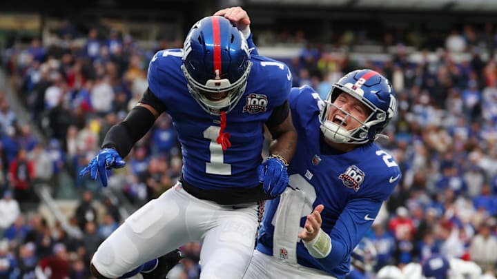 New York Giants WR Malik Nabers, QB Drew Lock