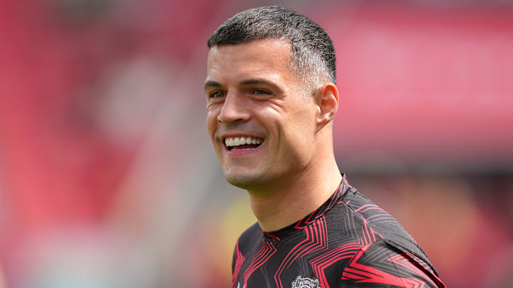 Granit Xhaka im Leverkusen-Shirt. Kehrt der Mittelfeldspieler bald zum FC Basel zurück?