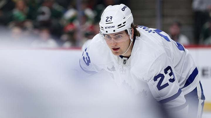 Mar 15, 2026; Saint Paul, Minnesota, USA; Toronto Maple Leafs left wing Matthew Knies (23) prepares for a face-off against the Minnesota Wild during the second period at Grand Casino Arena. Mandatory Credit: Matt Krohn-Imagn Images Mar 15, 2026; Saint Paul, Minnesota, USA; Toronto Maple Leafs left wing Matthew Knies (23) prepares for a face-off against the Minnesota Wild during the second period at Grand Casino Arena. Mandatory Credit: Matt Krohn-Imagn Images