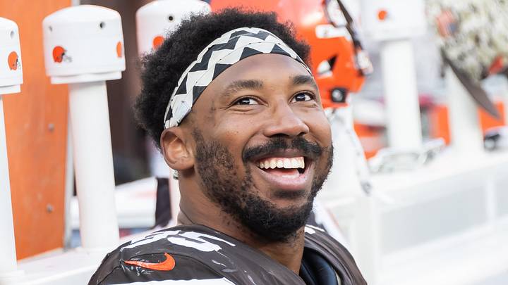 Cleveland Browns defensive end Myles Garrett. Cleveland Browns defensive end Myles Garrett.
