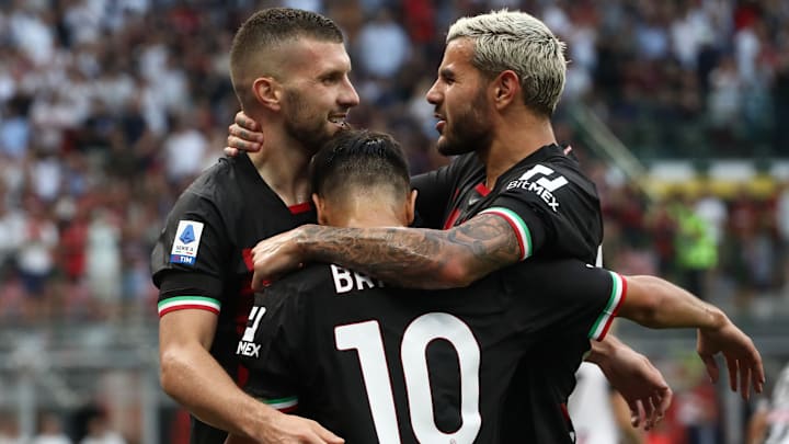 L'esultanza del Milan 