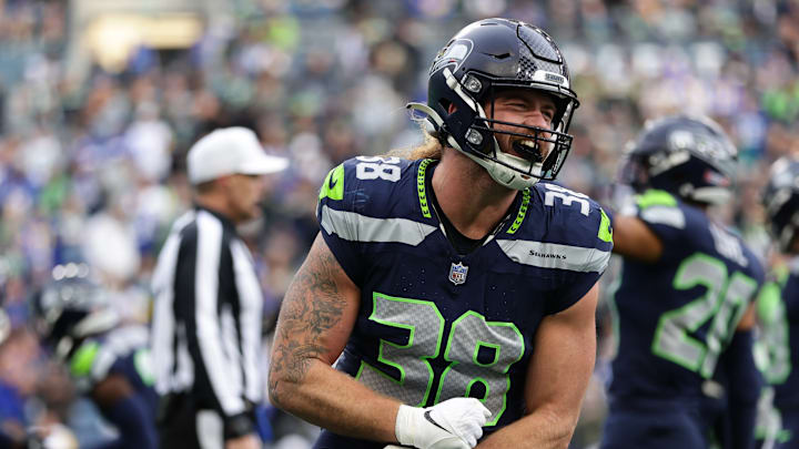 Brady Russell of the Seattle Seahawks Brady Russell of the Seattle Seahawks