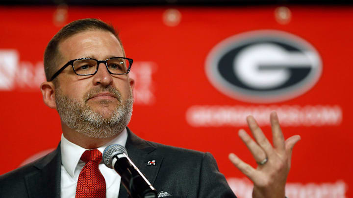 Georgia director of athletics Josh Brooks speaks with the media before introducing Mike White as new men's basketball coach at the University of Georgia in Athens, Ga., on Tuesday, March 15, 2022.
Syndication Online Athens
Syndication Online Athens Georgia director of athletics Josh Brooks speaks with the media before introducing Mike White as new men's basketball coach at the University of Georgia in Athens, Ga., on Tuesday, March 15, 2022.
Syndication Online Athens
Syndication Online Athens